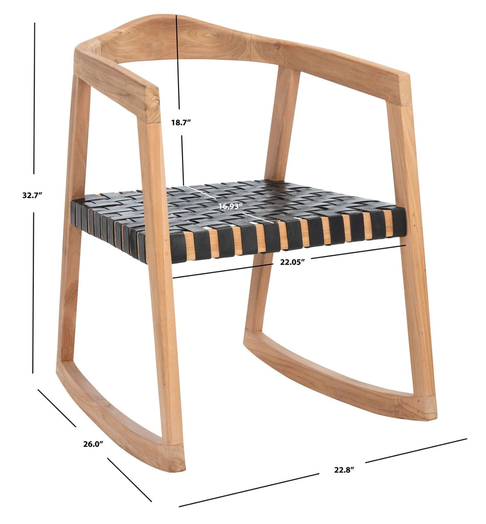 Safavieh Willa Rocking Dining Chair | Rocking Chairs | Modishstore - 22