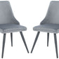 Safavieh Zoi Upholstered Dining Chair Set Of 2 - Slate Gray | Dining Chairs | Modishstore - 2