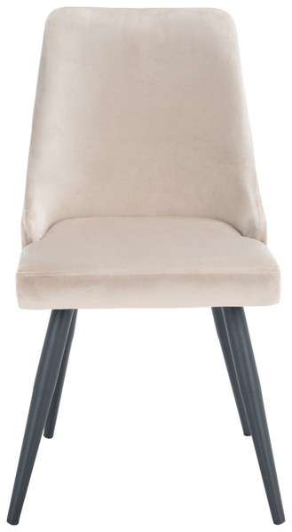 Safavieh Zoi Upholstered Dining Chair Set Of 2 - Taupe | Dining Chairs | Modishstore