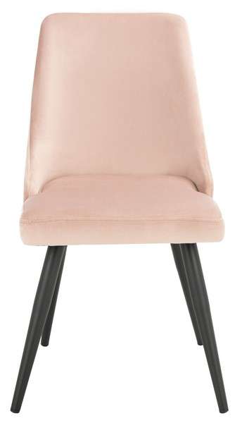 Safavieh Zoi Upholstered Dining Chair Set Of 2 - Dusty Blush | Dining Chairs | Modishstore - 2