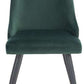 Safavieh Zoi Upholstered Dining Chair Set Of 2 - Malachite Green | Dining Chairs | Modishstore