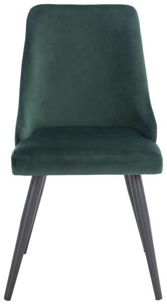Safavieh Zoi Upholstered Dining Chair Set Of 2 - Malachite Green | Dining Chairs | Modishstore