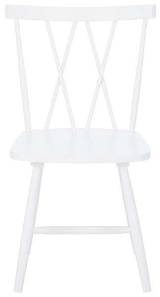 Safavieh Tayten Spindle Back Dining Chair Set Of 2 - White | Dining Chairs | Modishstore