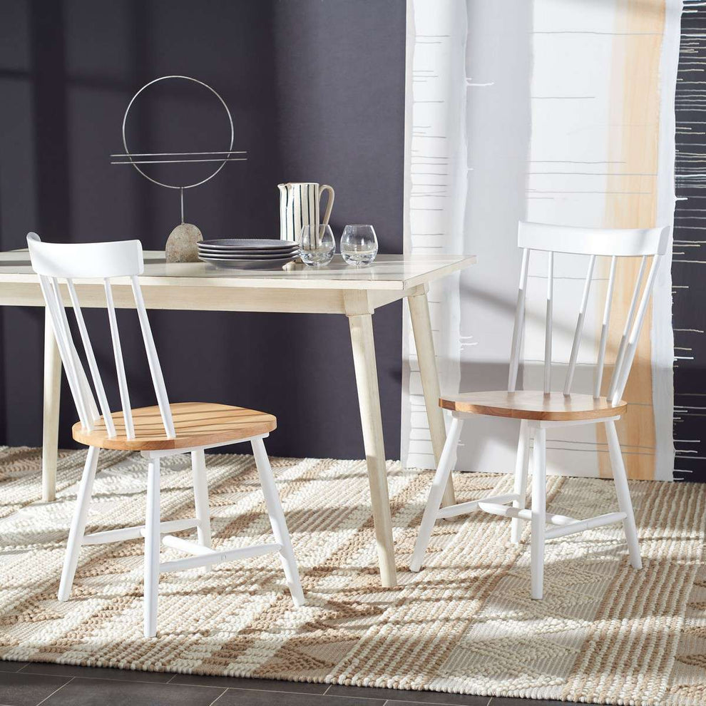 Safavieh Kealey Dining Chair Set Of 2 - Natural | Dining Chairs | Modishstore - 4