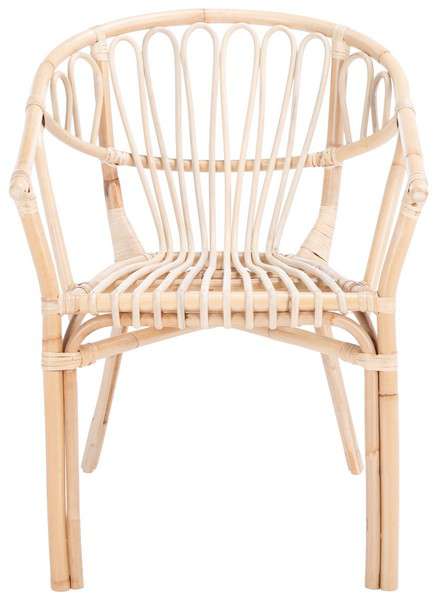 Safavieh Spirea Rattan Dining Chair - White | Dining Chairs | Modishstore
