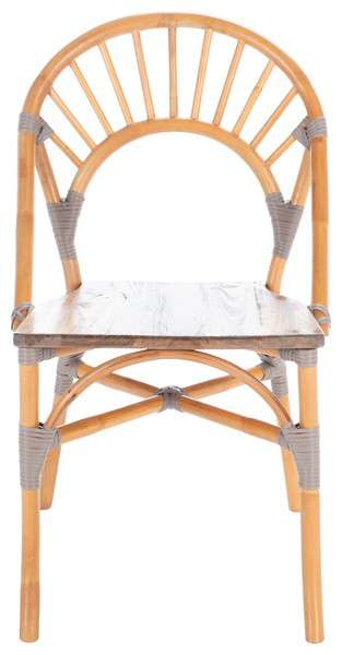 Safavieh Byrd Rattan Dining Chair Set Of 2 - Light Honey | Dining Chairs | Modishstore