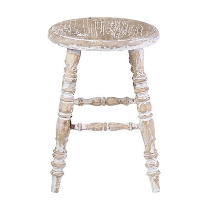 Promenade Mindi Wood Antique Counter Stool by Jeffan | Counter Stools | Modishstore