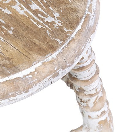 Promenade Mindi Wood Antique Counter Stool by Jeffan | Counter Stools | Modishstore - 2