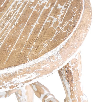 Promenade Mindi Wood Antique Counter Stool by Jeffan | Counter Stools | Modishstore - 7