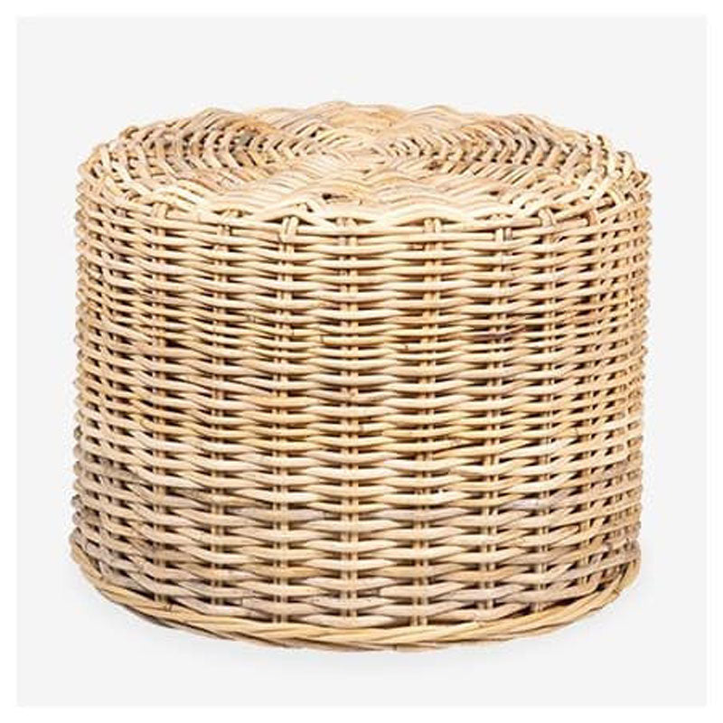 Seascape Rattan Stool - Natural Set of 2 by Jeffan | Stools | Modishstore