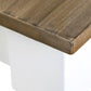 Simone Mahogany Wood Dining Table-White by Jeffan | Dining Tables | Modishstore - 4