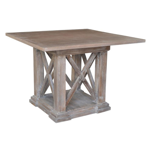 A&B Home Square Grey Washed Table | Dining Tables | Modishstore