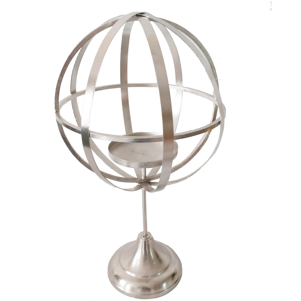 A&B Home Sphere On Stand Candle Holder - Set Of 2 | Candle Holders | Modishstore
