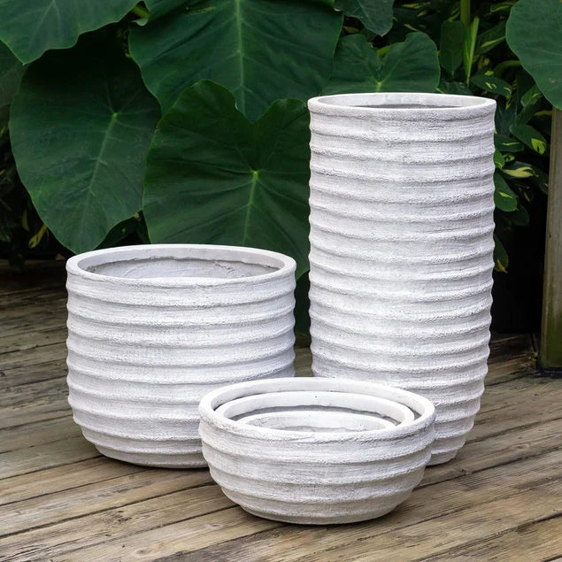 LC Dolma Tall Antique White Small By Gold Leaf Design Group | Planters, Troughs & Cachepots |  Modishstore - 3