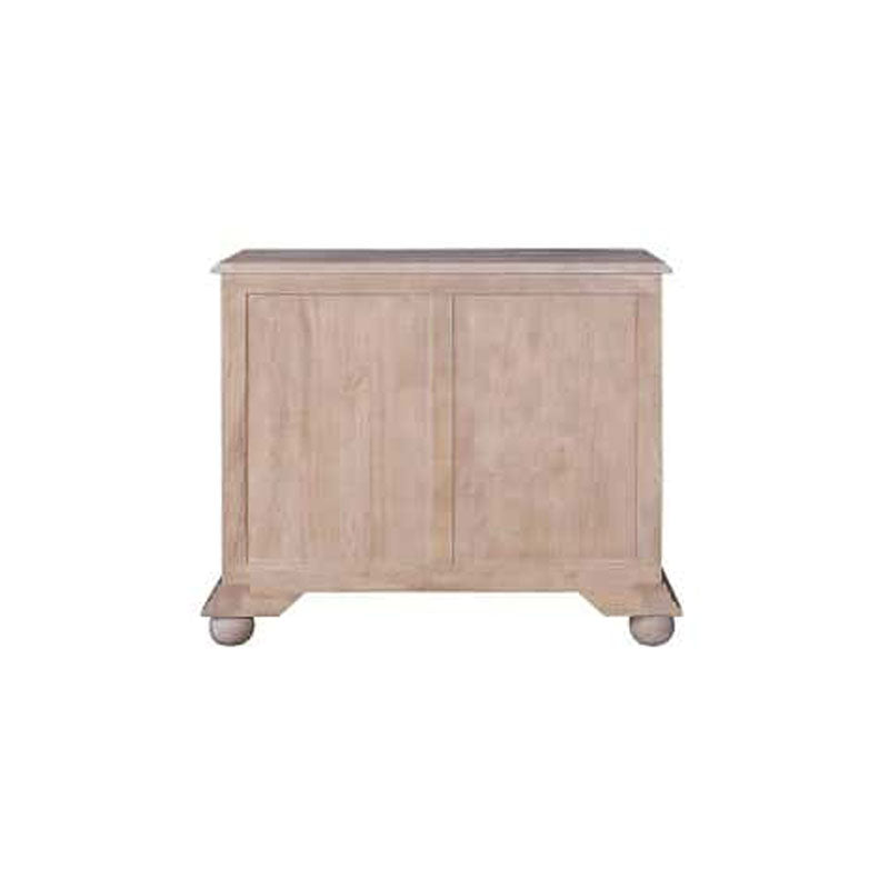 Joan Mango Wood 3 Drawer Dresser, MC Grey by Jeffan | Dressers | Modishstore - 5