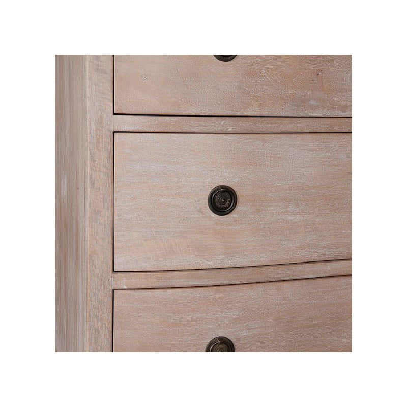 Joan Mango Wood 3 Drawer Dresser, MC Grey by Jeffan | Dressers | Modishstore - 7