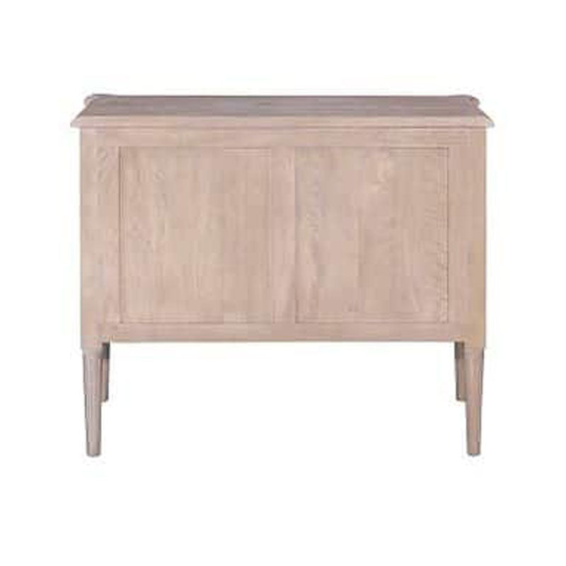 Amelia Mango Wood 2 Drawer Chest, Satin/Vintage White by Jeffan | Drawers | Modishstore - 7