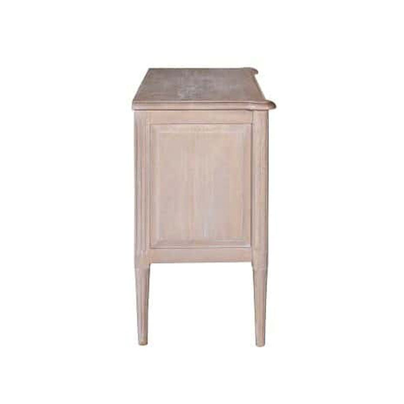 Amelia Mango Wood 2 Drawer Chest, Satin/Vintage White by Jeffan | Drawers | Modishstore - 8