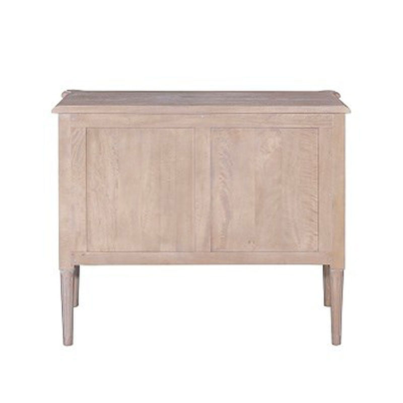 Amelia Mango Wood 2 Drawer Chest, Satin/Vintage White by Jeffan | Drawers | Modishstore - 10