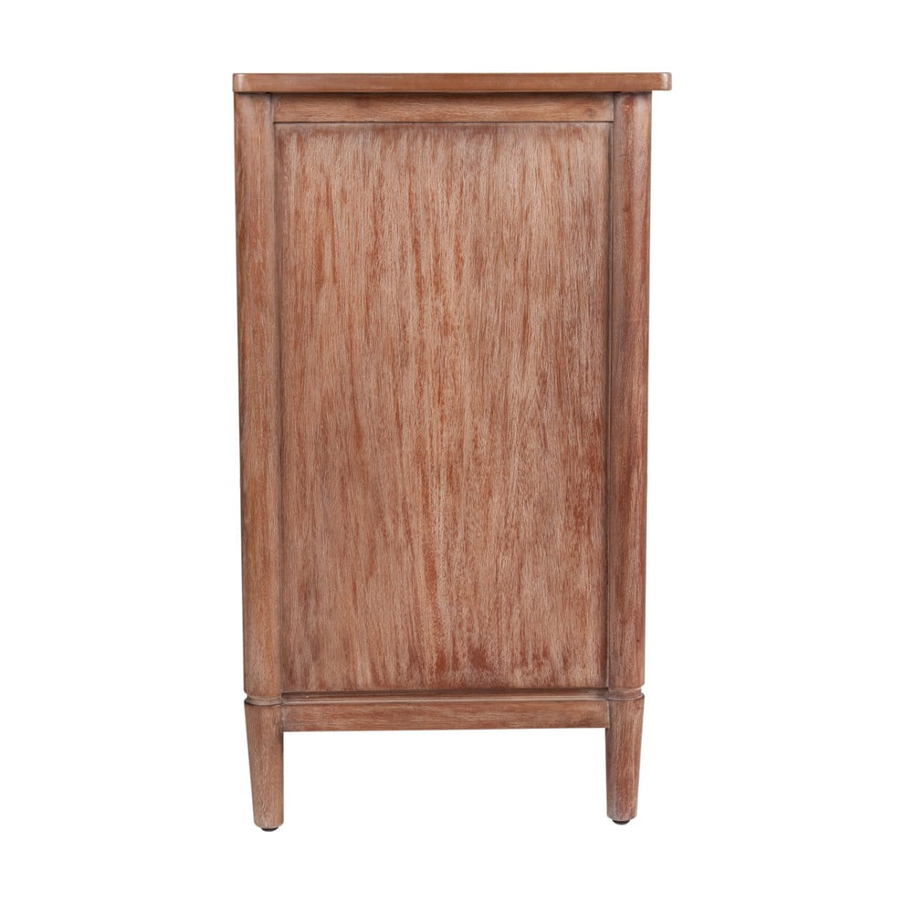 Sophie Mahogany Wood 3 Drawer Chest, Dark Brown by Jeffan | Drawers | Modishstore - 3