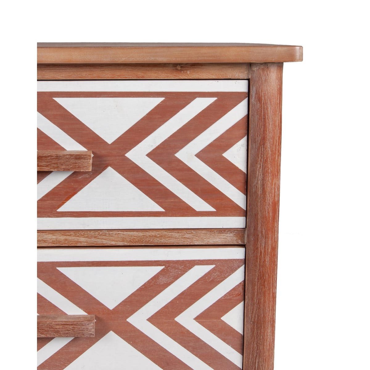 Sophie Mahogany Wood 3 Drawer Chest, Dark Brown by Jeffan | Drawers | Modishstore - 6