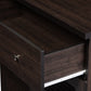 Baxton Studio Agni Modern and Contemporary Dark Brown Buffet and Hutch Kitchen Cabinet | Cabinets | Modishstore - 5