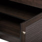 Baxton Studio Agni Modern and Contemporary Dark Brown Buffet and Hutch Kitchen Cabinet | Cabinets | Modishstore - 4