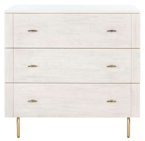 dresser cream Safavieh Genevieve 3 Drawer Dresser