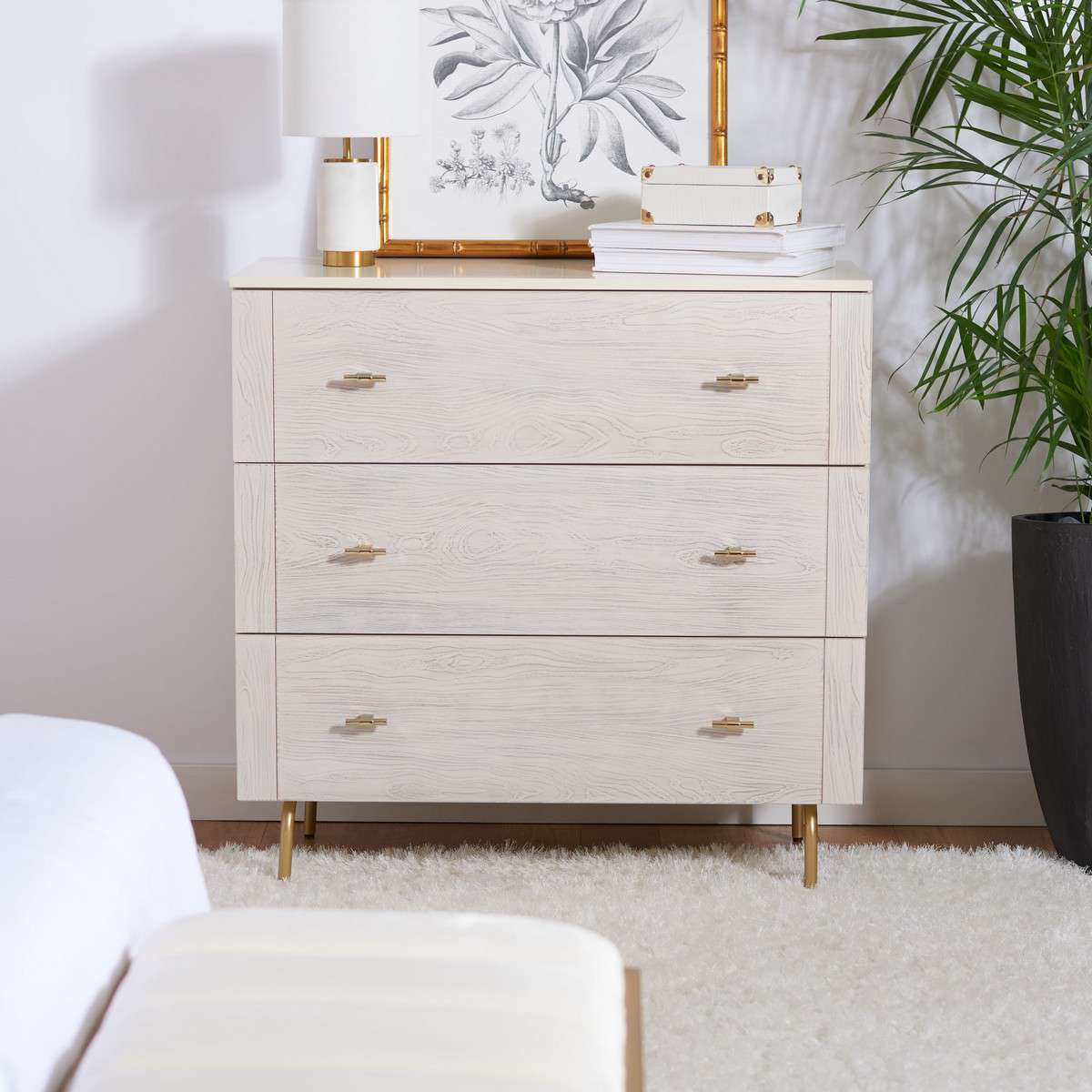 long cream dresser A.R.T. Furniture - Cotiere Dresser