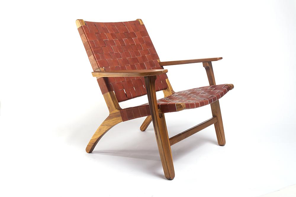 Masaya Abuelo Arm Chair, Leather | Armchairs | Modishstore - 12