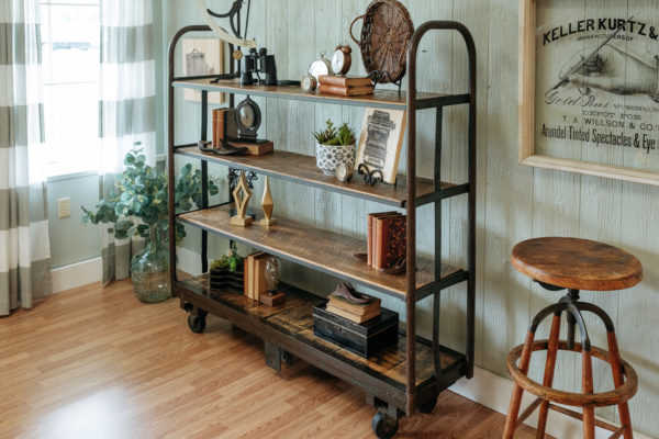 Napa East Vintage Cart With Shelves