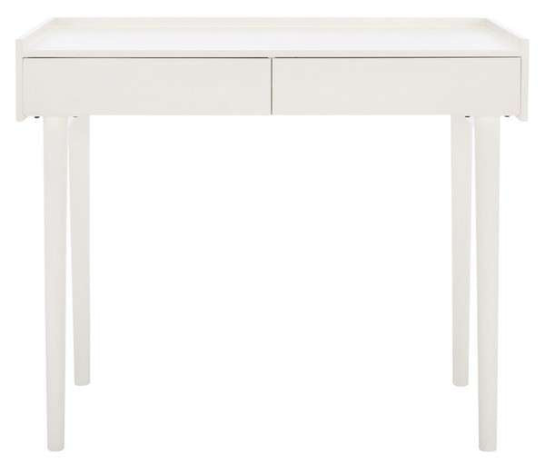 Safavieh Henley 2 Drawer Desk - Antique White | Desks | Modishstore - 2