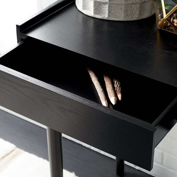 Safavieh Henley 2 Drawer Desk - Black | Desks | Modishstore - 3
