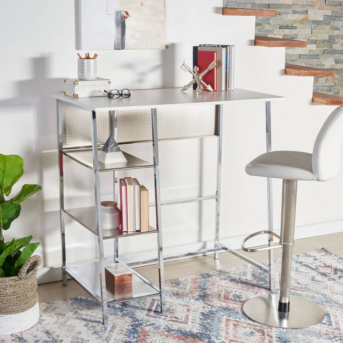 Safavieh Hayden 3 Shelf Standing Desk | Desks |  Modishstore  - 2