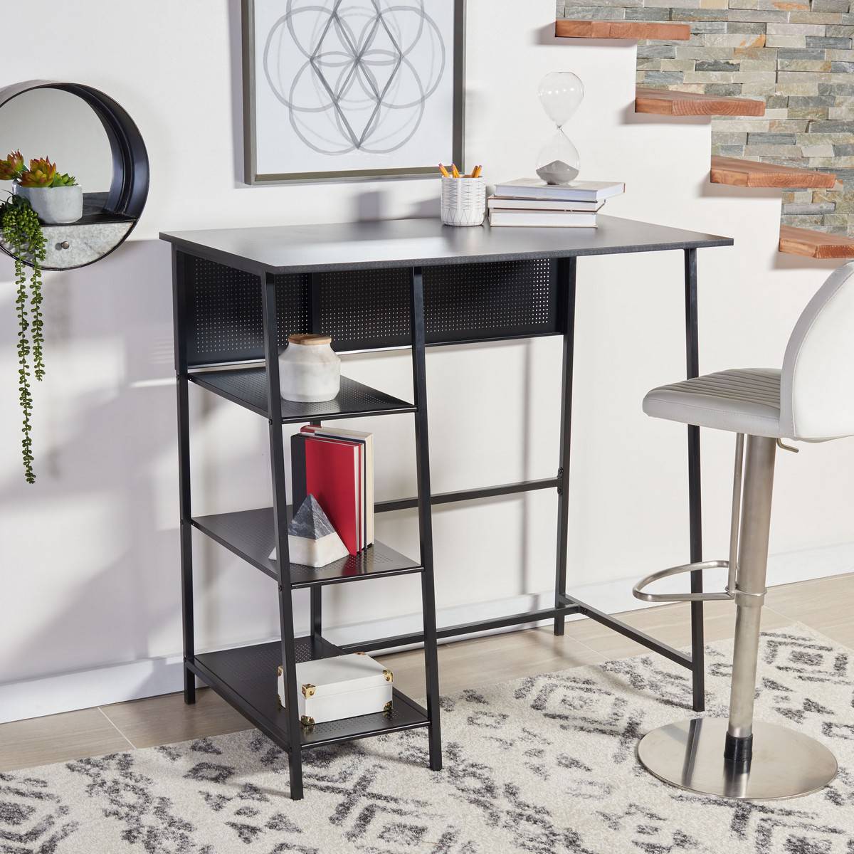 Safavieh Hayden 3 Shelf Standing Desk | Desks |  Modishstore  - 5