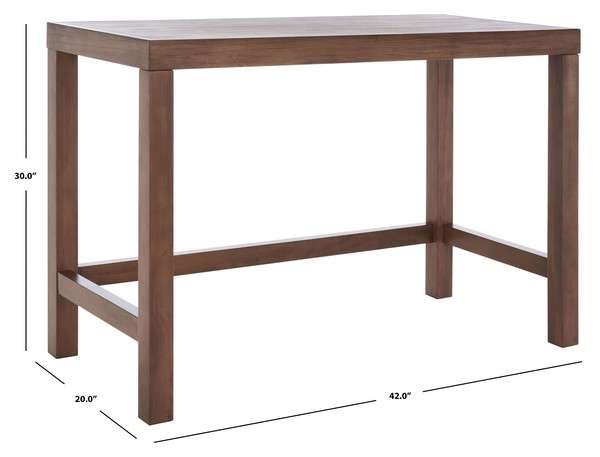 Safavieh Graylyn Desk - Brown | Desks | Modishstore - 3