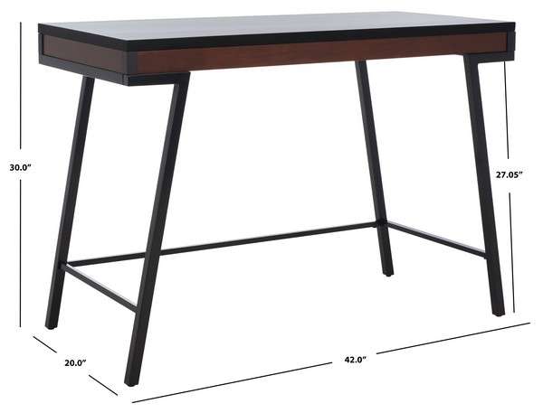 Safavieh Laponte Desk - Black | Desks | Modishstore - 3