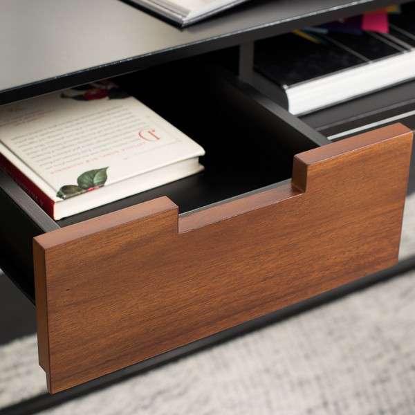 Safavieh Vance 2 Drawer 1 Shelf Desk - Brown | Desks | Modishstore - 2