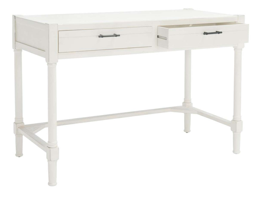 Safavieh Filbert Writing Desk - Distressed White | Desks | Modishstore - 3