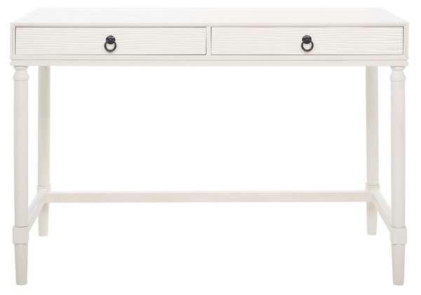 Safavieh Rhyne 2 Drawer Desk - White | Desks | Modishstore - 2
