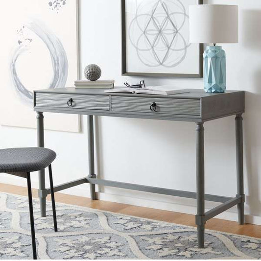 Safavieh Rhyne 2 Drawer Desk - Gray | Desks | Modishstore