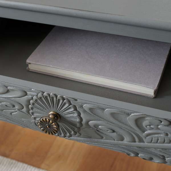 Safavieh Ryleigh 2 Drawer Desk - Distressed Gray | Desks | Modishstore - 3