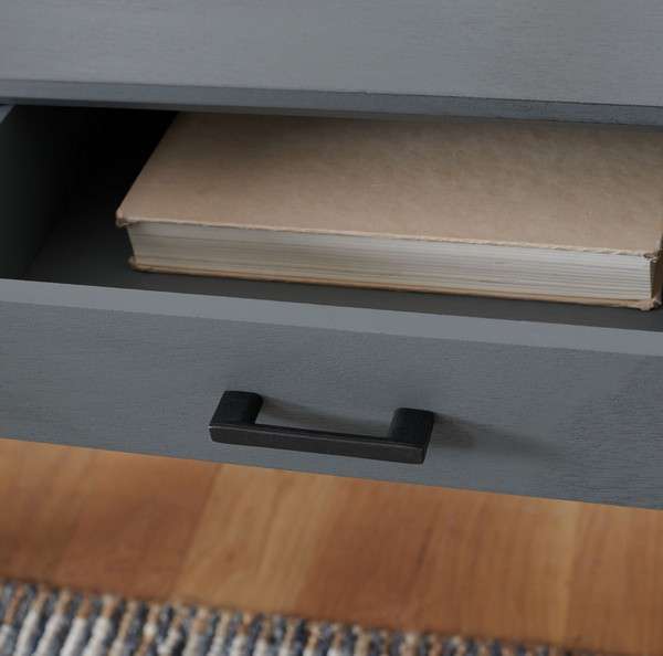 Safavieh Hawthorn 3 Drawer Desk - Distressed Gray | Desks | Modishstore - 3