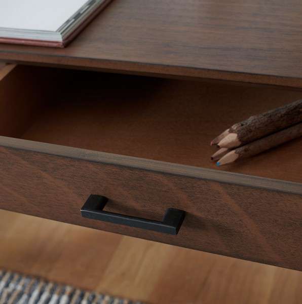 Safavieh Hawthorn 3 Drawer Desk - Brown | Desks | Modishstore - 3
