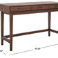 Safavieh Hawthorn 3 Drawer Desk - Brown | Desks | Modishstore - 4