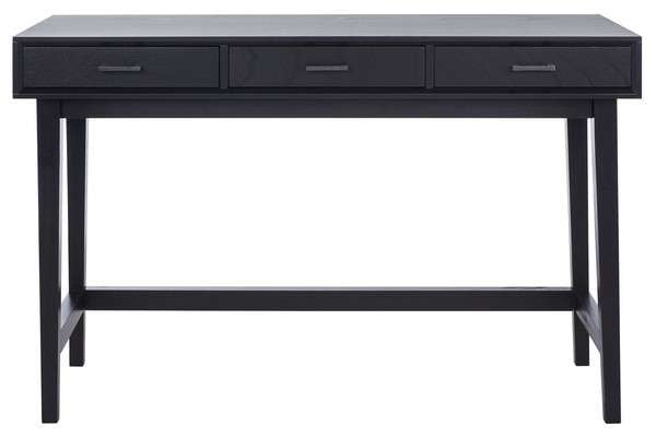 Safavieh Hawthorn 3 Drawer Desk - Black | Desks | Modishstore - 2
