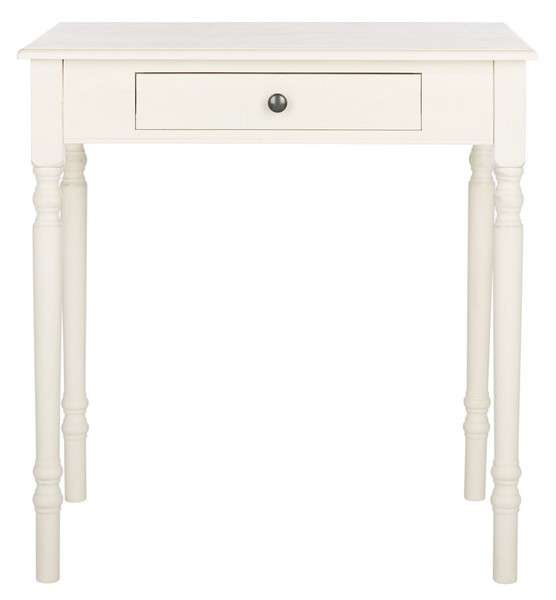 Safavieh Arina 1 Drawer Desk - Distressed White | Desks | Modishstore - 2