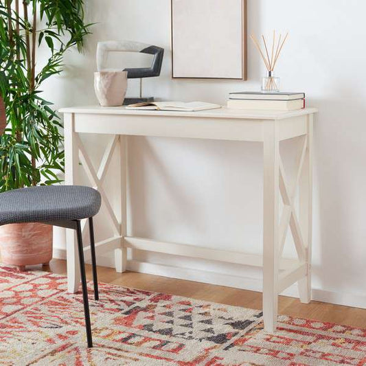 Safavieh Kaytee Desk - Distressed White | Desks | Modishstore