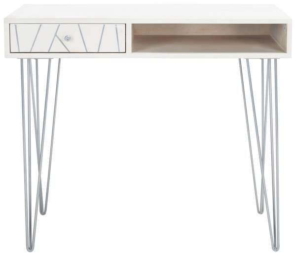 Safavieh Marigold Desk - White Wash | Desks | Modishstore - 2