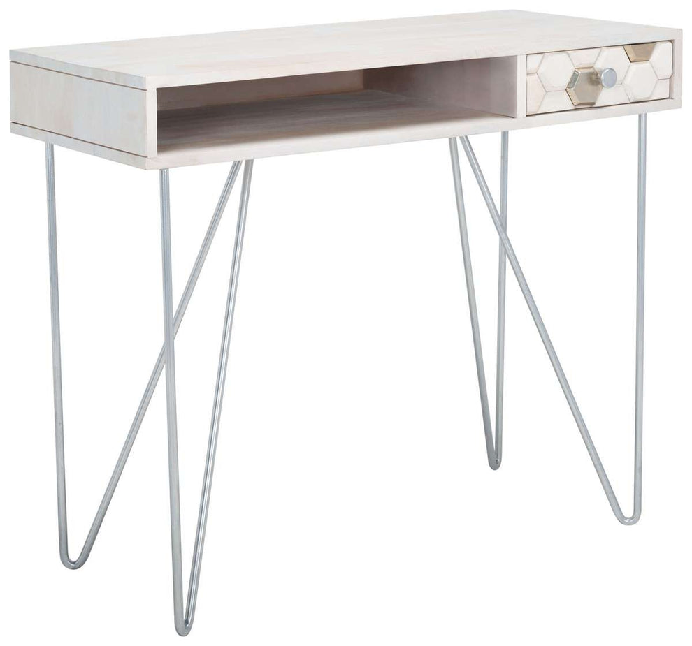 Safavieh Raveena Desk - White Wash | Desks | Modishstore - 3